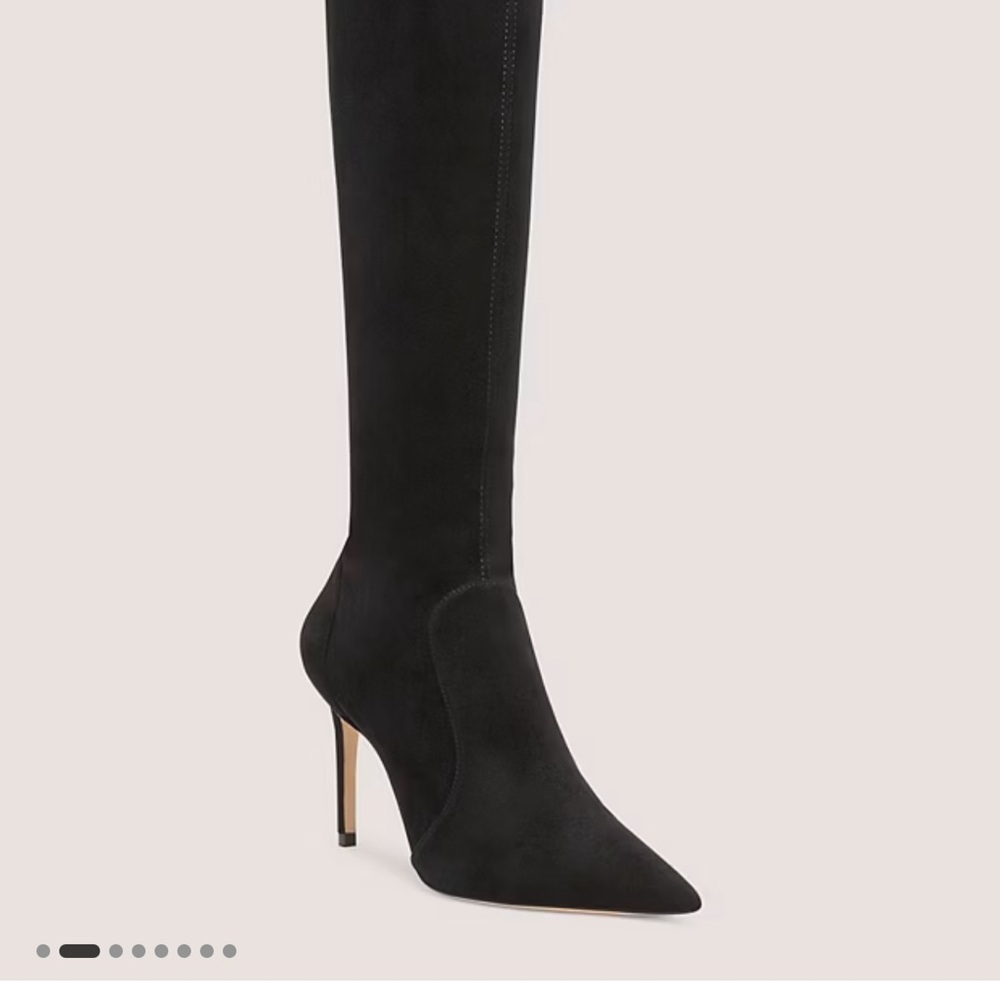 Stuart Weitzman Black Heeled Boots